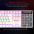 Redragon K552W KUMARA 87 Keys Mechanical Gaming Keyboard RGB LED Backlit Wired Anti-Dust Proof Red Switches - White